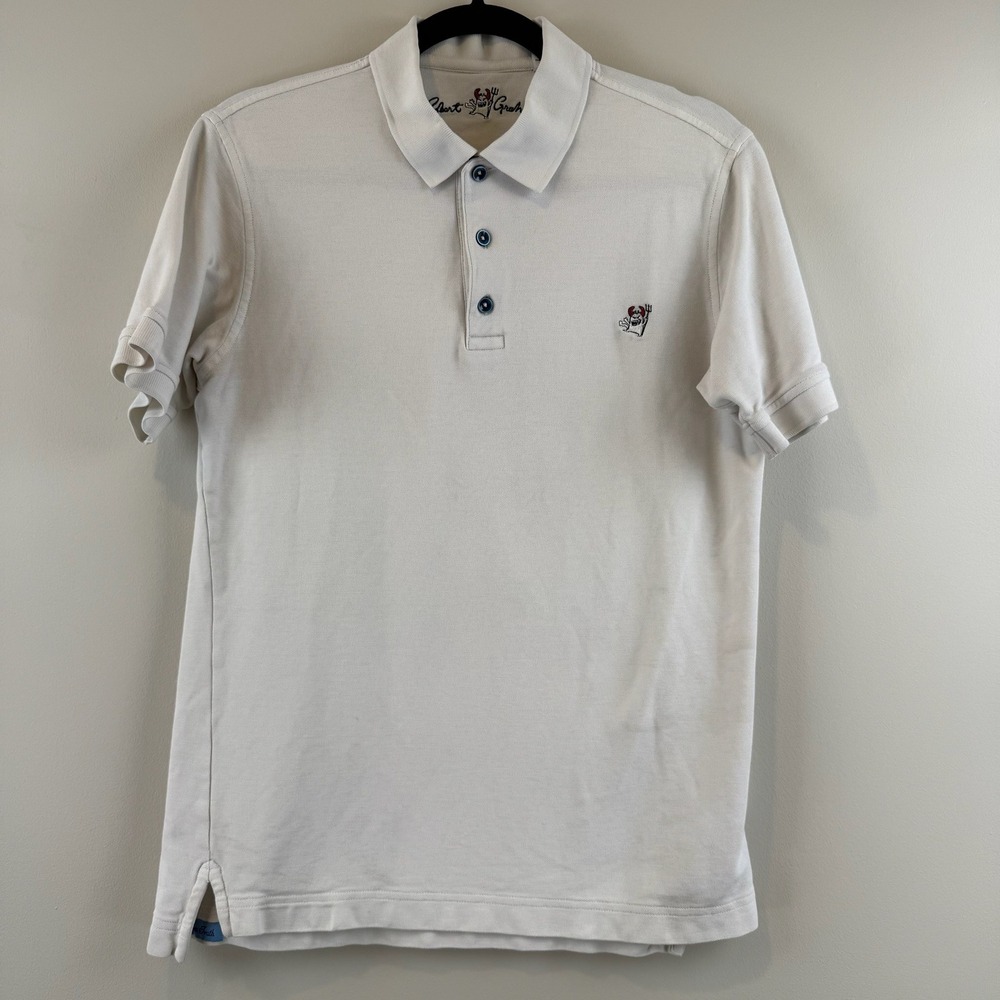 Robert Graham Polo Shirt Mens Small Classic Fit Monster Devil Embroidered Pique